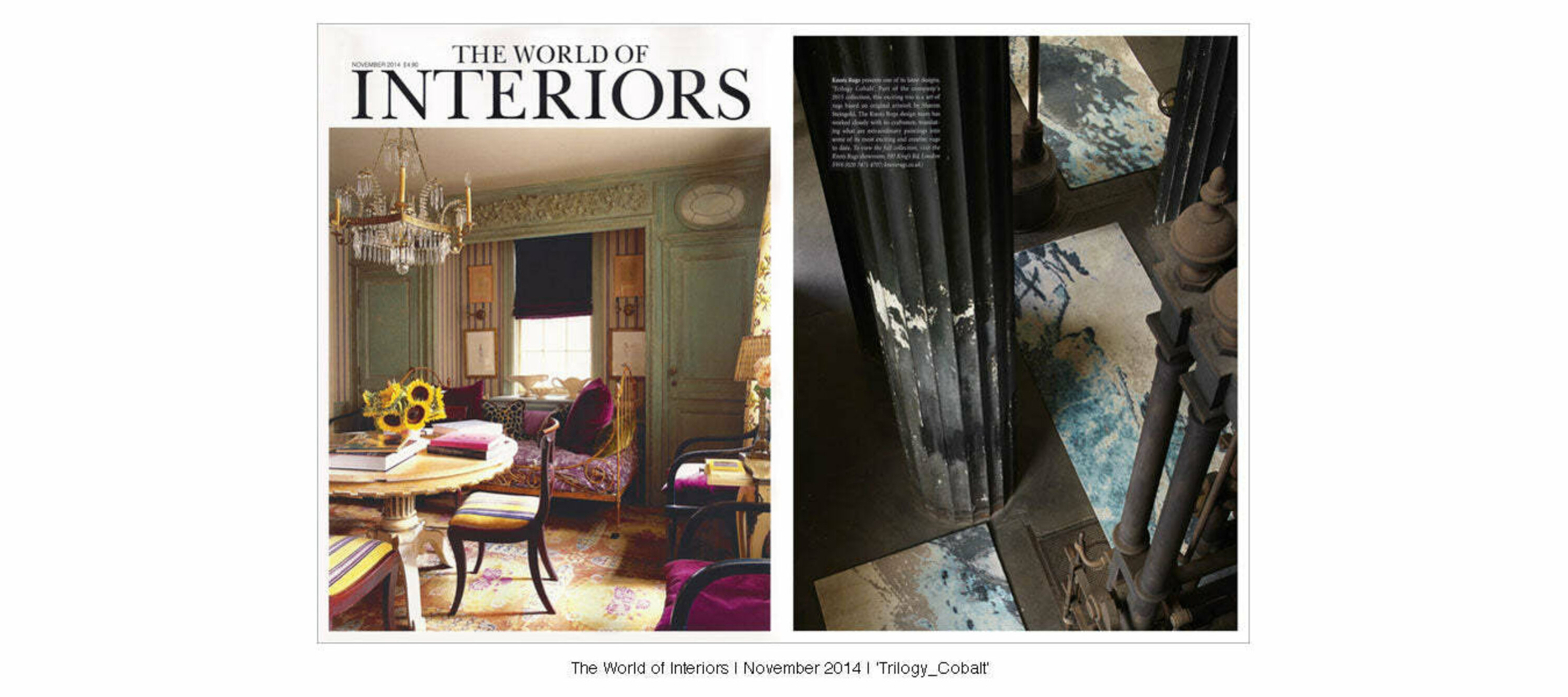 The World Of Interiors | November 2014 | Trilogy Cobalt