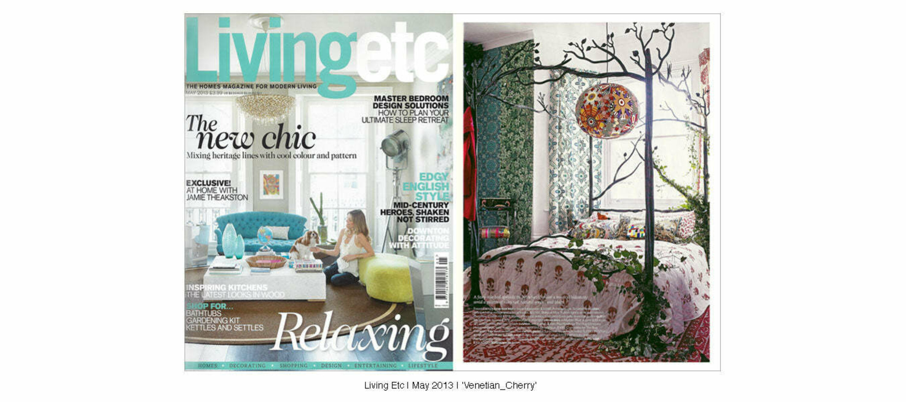 Living Etc | May 2013 | Diamonds Two Tone Blush | Elements No.02 Clay | Venetian Cherry | Elements Gold