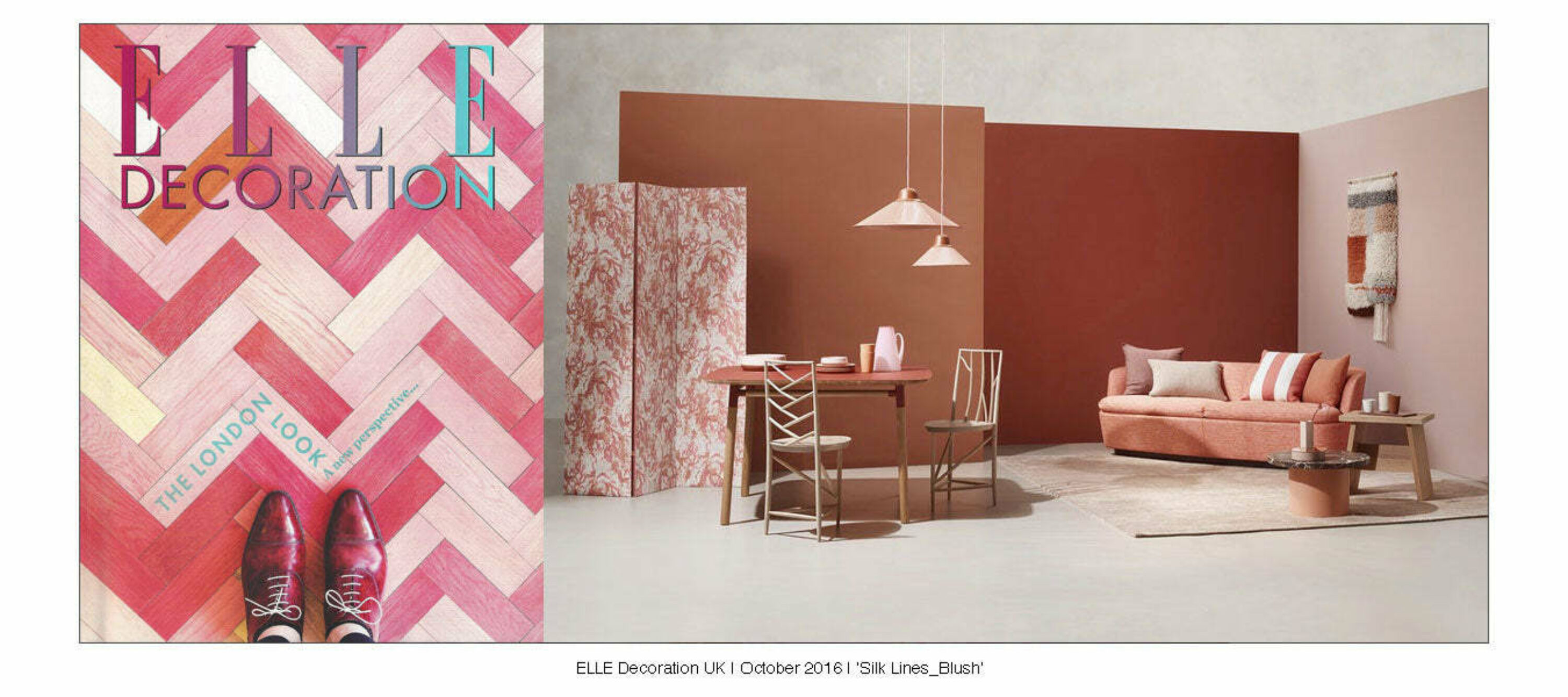 Elle Decoration Uk | October 2016 | Silk Lines Blush