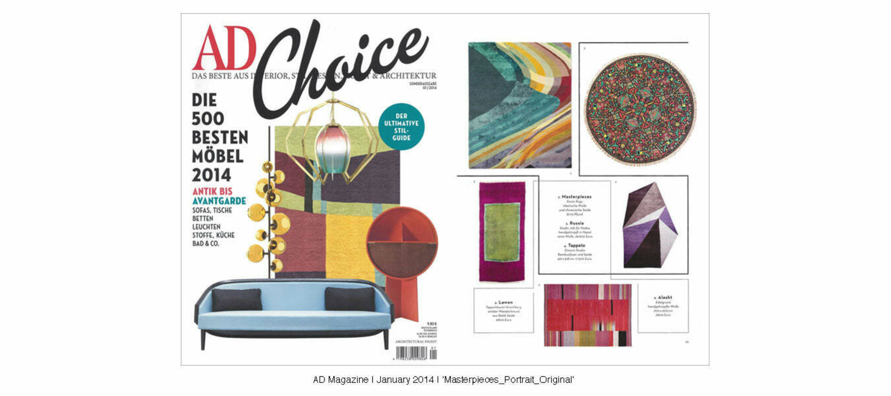 Ad Magazine | January 2014 | Parris Wakefield | Masterpieces Portrait Original
