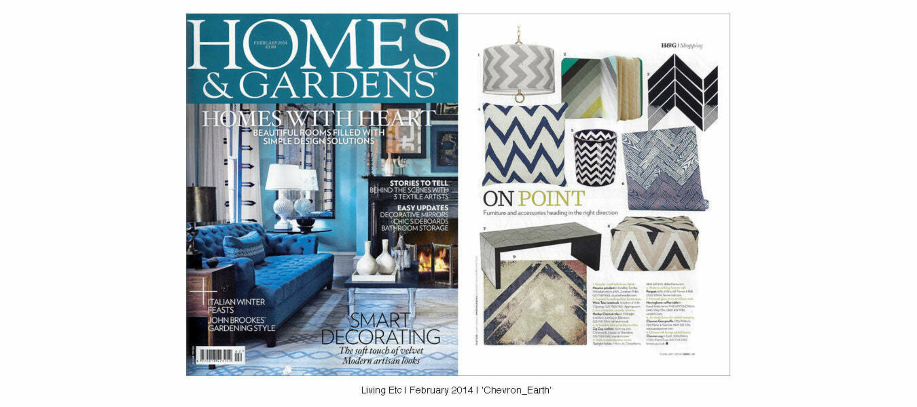 Homes & Gardens | February 2014 | Chevron Earth